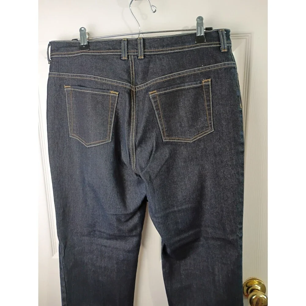 Gloria Vanderbilt Amanda Woman 14P Dark Blue Denim Jeans Casual Norm Straight